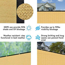 Balcone Protezione Ponte E Recinzione Schermata Privacy Parabrezza Protezione UV Cinghie Incluse Ombrellone Esterno for Appartamenti, Prati, Piscine (Color : Yellow, Size : 1.8x12m)