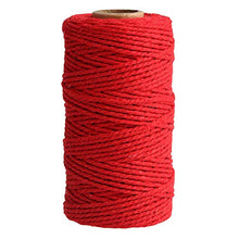 Macrame Corda 2mmx100m,Filato Macrame Cotone,Fatta a Mano Corda Macramé, Filato Macrame Naturale per DIY Maglieria Artigianale