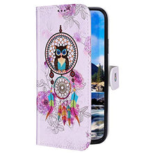 Herbests Cover Case Compatibile con Samsung Galaxy A50S Flip Case Custodia Protettiva Portafoglio Pelle Cover a Libro Book-Style Colorate Custodia con Supporto di Stand,Dreamcatcher