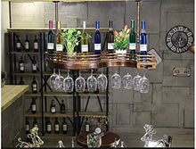 Portabottiglie Portabottiglie da vino, Portabicchieri da vino a mensola, Portabicchieri da vino, Portabicchieri da vino, Portabicchieri da champagne, Portabottiglie da soffitto a soffitto (Dimension