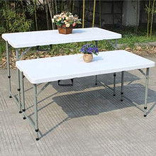 Tavolo da campeggio Tavolo pieghevole da 1,2 m multiuso (4ft) - Tavolo da campeggio da picnic per Catering, Camping, BBQ Party, Attività per interni all'aperto, semplice scrivania moderna Altezza rego
