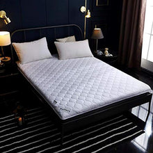 YOLL Pieghevole Futon Materasso Matrimoniale Singolo da Terra Tatami stuoie, Portatile Trapuntato Stile Giapponese Futon Rilievo di Materasso Materasso resistente traspirante/White /