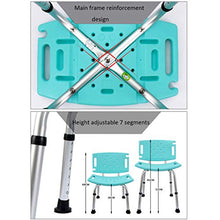 MGMDIAN Poltroncina da Bagno in Lega di Alluminio Vecchio - Sedia da Doccia Sgabello da Bagno per Donna Incinta - Panca Doccia per docce Accessori da Bagno