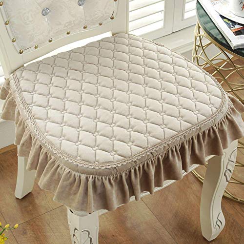 XHNXHN Cuscini per sedie da Pranzo Spessi Europei, Cuscini per sedili Corti in Peluche Cuscini per sedili per Esterni Antiscivolo per Interni Decorazioni per la casa Cuscini per sedie Lavabili con