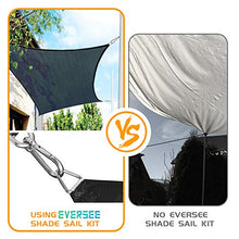 Kit di Fissaggio per Vela Parasole - Acciaio Inossidabile Kit di Fissaggio per Tenda a vela, Kit per Fissaggio a Vela per Triangolo e Rettangolo, Kit di Fissaggio per Ombreggiante per Ombra Giardino