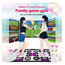 Tappetino Ballo Doppio USB Gioco Yoga, Computer HD PVC TV Coperta Corsa 3D Interni Tappeto Casa, Resistente all'Usura Pad Antiscivolo Supporto Adulti Regali Bambini Tappetini