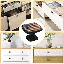 Bandiera americana 1 Pomelli per Porta Set di 4 Pomelli per Mobili Manopole per Cassetti Cucina Armadio Vetro