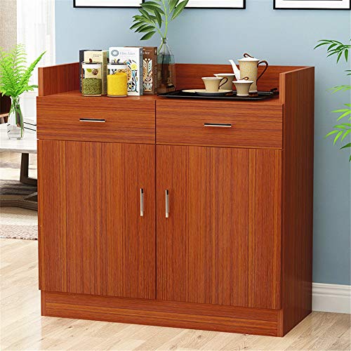 AWYJ Credenza Governo di immagazzinaggio Credenza Pranzo a Buffet Armadio Server Armadio Standing Bagagli Petto Tavolo Console (Color : Brown, Size : 90x40x80cm)