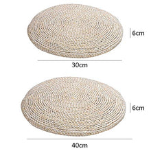 Rattan Cerimonia del tè Culto Buddha Pad Meditazione Ispessimento Pupa Seduta Futon Cuscino Tatami Yoga Mat-Erba di Pampa_40x40cm