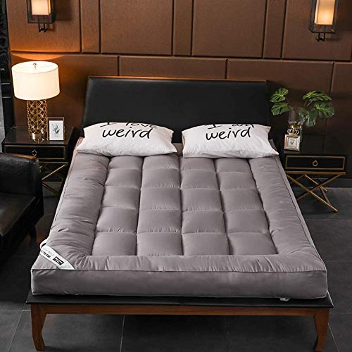 Z&HA Giapponese Piano Materasso Futon, Tatami Tappetino Portatile Materassino da Campeggio Bambini Sleeping Pad Pieghevole Roll Up Piano Lounger Divano Letto,Grigio,150x200cm