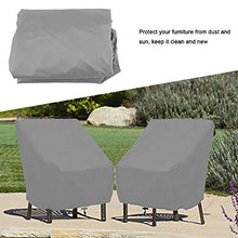 TOPINCN Copertura Antipolvere per mobili Tavolo Balcone Impermeabile Antipolvere Sedia Copridivano Protezione Giardino Patio Copripolvere per Esterni 64 x 64 x 70 cm(Grigio)