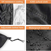 WZDD Copertura Tavolo Giardino Impermeabile 244cmx59cm, Copritavolo Rotondo per Mobili, Telo Copri Tavolo per Esterno Oxford 420D Resistente Copri Tavolo da Giardino