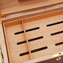 Umidificatore Idratante A Temperatura Costante Armadio per Sigari Set per Fumatori di Sigari Accessori per Sigari Scatola Idratante in Legno di Cedro può Contenere 50 Sigari