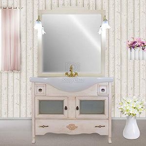 Shop Chic Mobile da bagno classico moderno con lavabo in caramica con ante in vetro