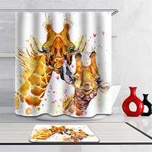 LIYAN Combinazione Bagno. Immagini Chiare E Colori Vivaci Rendono Il Tuo Bagno Pieno di Vita. Accessori da Bagno. Fiori Ad Acquerelli. Giraffa.