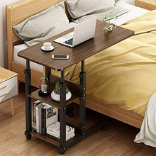 Comodino regolabile da tavolo per laptop con portaoggetti, tavolino da divano rimovibile, tavolo da ospedale sopra il letto per uso domestico, scrivania con letto sopra il letto Mobili soggiorno W (