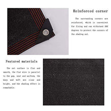 HTL Durable NA 12-Pin Shading Net, panno spesso ombreggiante, utilizzato per il raffreddamento e ombreggiatura funzione di giardino, balcone, tetto. tasso di ombreggiatura 90%, nero, 3 m x 7 m