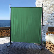 QUICK STAR Paravento da Giardino 150 x 190 cm Divisorio in Tessuto Balcone Protezione della Privacy Verde