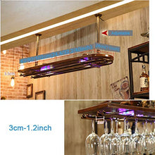 FWZJ Wine Lovers/Wall-Mounted Wine Racks Hanging Wine Holder, Floating Wine Shelf,Bar Hanging Rack, Wrought Iron Adjustable Height Bar Counter Wine Cooler,Can Hang Multiple Wine GL