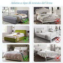TAOCOCO Copertura per testiera per letto, Fodera Elastica Protezione, protezione elastica a tinta unita,Bianca 180-200 cm