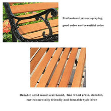 LXLH Panca da Giardino Sgabello da Giardino Bambino 49in Parco panchina da Giardino terrazza panchina per Il Tempo Libero, Doppio Sedile da Esterno Cortile in ghisa Sedile in Metallo, Sedia porti