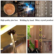 Classico Hanging Wine Holder soffitto Hanging Wine Bottle Holder Altezza regolabile supporto di vetro di vino di legno Builtin trasparente Bottiglia Acrilico Organizzatore e Calici sci specialmente ad