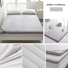 Materasso futon, Tappetino Giapponese Tatami Futon con Materasso da Pavimento Addensato, Materasso per dormitorio con Tappeto in Cotone,Gray,180 * 200cm/71 * 79inch
