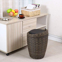 MMWYC Il Lavoro Sgabello Bellezza Sgabello Doccia Sgabello Alto Sgabello Sgabello di Sollevamento Ruota Pedane Schienale Bancone Rattan Retro Alte Piedi Multifunzione Famiglia Creativa, Gtwbxx425r-3,