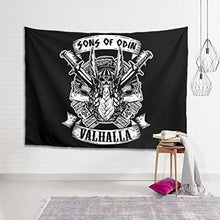 Tapisseries Viking Sons by Odin Valhalla - Testiera con stampa su sfondo bianco, 200 x 150 cm