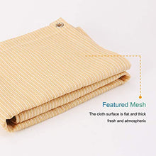 Telo Ombreggiante, Telo da Sole in Tessuto ombreggiato al 90%, Vela a Maglie a Rete Solare con Occhielli, Copertura ombreggiante for pergolato, Giardino pensile, Grano (Size : 4m x 6m)