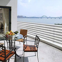 Schermo per la Privacy del Balcone Recinzione Copertura per Balcone Schermi per Estate ed Inverno con Fascette e Funi (90 X 300CM)