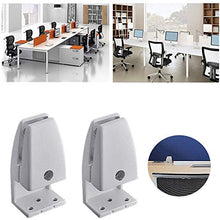 AURALLL 2Pcs / Set Partition Bracket ispessite Lunetta Fissa Clip divisore Morsetto Staffa Escursioni Partition Supporto dello Schermo di segretezza Morsetto divisore starnuto Gaurd