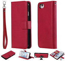 Bear Village Cover iPhone 7 Plus/iPhone 8 Plus, Custodia Premium Flip Custodia per Apple iPhone 7 Plus/iPhone 8 Plus, Custodia con Porta Carte e Chiusura Magnetica, Rosso