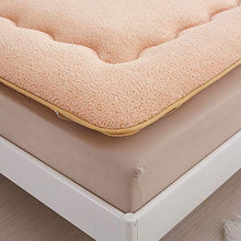 JYMBK Caldo Spesso Materasso Multi-Scopo Doppia Portatile Singolo Dormire Mat Pavimento Tatami Pad Pieghevole Morbido Confortevole Peluche Materassino Bianca 100x200cm(39x79inch)