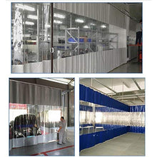 GDMING Trasparente Tenda da Esterno, Telone Impermeabile Foglio di Vinile in PVC con Occhielli, Anti Nebbia Partizione Tenda della Porta per Area di Lavoro, Personalizzabile