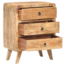 Tidyard Credenza Armadietto da Cucina di Legno Armadietto da Ufficio con 3 Cassetti Stile Vintage Mobiletto Ingresso 60x35x75 cm