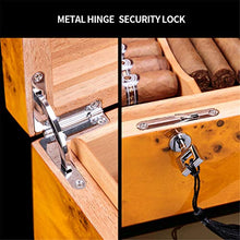 Humidor 50 Cigar Capacity - Scatola Per Sigari Humidor Con Umidificatore E Igrometro - Humidor Desktop