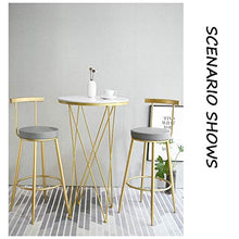 N/Z Attrezzatura Quotidiana 3 Pezzi Sedie da Pranzo Set Sgabelli da Bar Tavoli Sgabelli da Bar Colazione Bancone da Cucina Pub Caf con poggiapiedi Schienale Nordic Moderno Altezza Sedile 76Cm