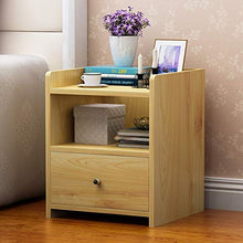 XiuHUa Comodino Comodino Semplice Comodino con Doppio cassetto Comodino Semplice Comodino per Camera da Letto Armadio per ripostiglio Colore del Legno Mobili da Camera da Letto