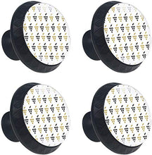 Modello di uva creativa nero dorato Pomelli per Porta Set di 4 Pomelli per Mobili Manopole per Cassetti Cucina Armadio Vetro