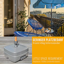 Base ombrellone 4smile ringhiera per balcone Sunnyguy - per ombrelloni rettangolari fino a 210x140 cm, tondi fino a 270 cm – compatto supporto