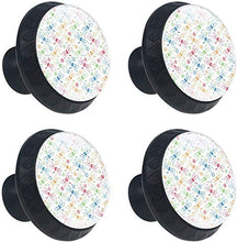 Arancia verde blu rossa del modello variopinto floreale della libellula Pomelli per Porta Set di 4 Pomelli per Mobili Manopole per Cassetti Cucina Armadio Vetro