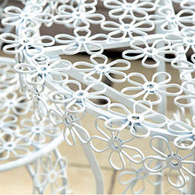 CGBF-Garden Bistro Set 3 Pezzi,Mobilia Esterna del Balcone del Patio del Metallo,Durevole, Resistente agli Agenti Atmosferici, Senza Ruggine