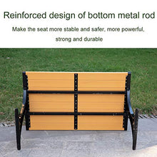 Panca da giardino per esterni, Panchine per portico con doghe in plastica resistente alle intemperie Panca da balcone con struttura in alluminio pressofuso resistente alla ruggine e resistente