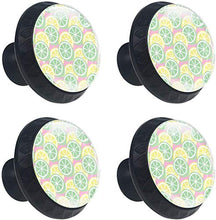 Verde Giallo Limone Limone Frutta Rosa Pomelli per Porta Set di 4 Pomelli per Mobili Manopole per Cassetti Cucina Armadio Vetro