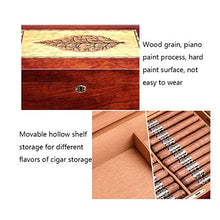 XZJJZ Desktop Legno di Cedro Fodera Cigar Box di stoccaggio - Cabinet Grande capacità a Due Strati Idratante Box Alcol può ospitare Idratante Cigar Box