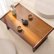 Tavolino Pieghevole da caffè Tavolino Basso Biancheria da Letto per Laptop Scrivania Letto Tavolino Vassoio TV Commestibile con Gambe Pieghevoli (Color : Brown, Size : 69 * 50 * 30cm)