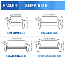 MAXIJIN Fodera per Divano Super Elasticizzata per 3 posti, 1 Pezzo Fodera per Divano Jacquard Protezione per mobili Cani Pet Friendly Fodera per Divano Aderente (3 Posto, Grigio Chiaro)