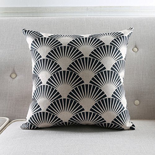 MEILING Geometriche Stripes nordici Cuscini Spessi Cotone dell'automobile del sofà di Lino con Pausa Pranzo Cuscino Cuscino Vita Cuscino (Colore : 45cm-Without A Core)