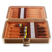 Cigar Box di stoccaggio Innovativa Comodo Blocco Cigar Humidor Grande capacità di Alluminio in Lega di magnesio Caso Legno di Cedro Cigar Box Perfetto da Usare in Ufficio e Camera da Letto